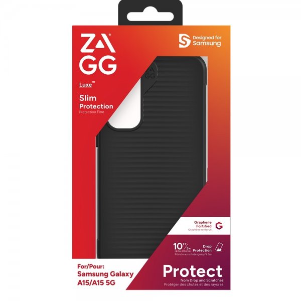 ZAGG Samsung Galaxy A15 Cover Luxe Sort