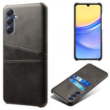 Samsung Galaxy A15 Cover med to Kortlommer Sort