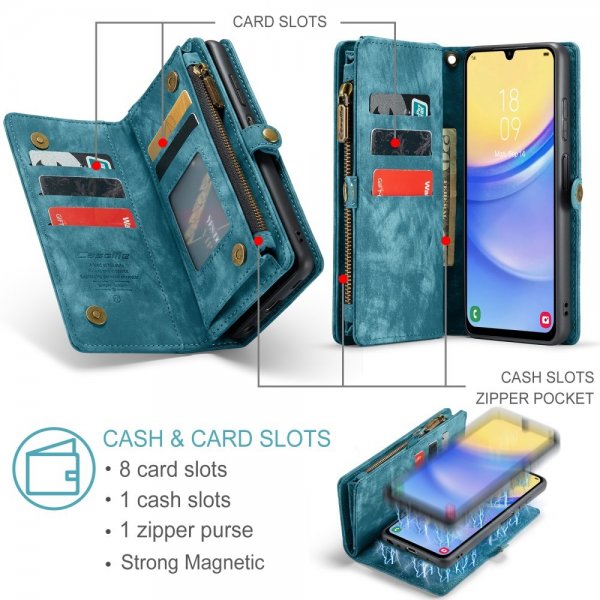 CaseMe Samsung Galaxy A16 Etui 008 Series Aftageligt Cover Blå