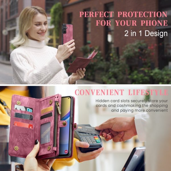 CaseMe Samsung Galaxy A16 Etui 008 Series Aftageligt Cover Rød