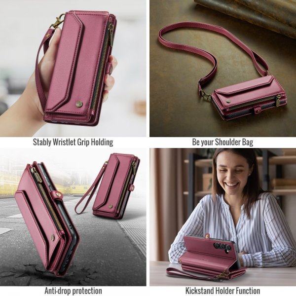 CaseMe Samsung Galaxy A16 Etui C36 Serie Rød