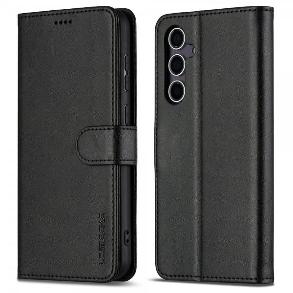 Lc.Imeeke Samsung Galaxy A16 Cover med Kortlomme Stativfunktion Sort