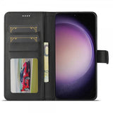 Lc.Imeeke Samsung Galaxy A16 Cover med Kortlomme Stativfunktion Sort