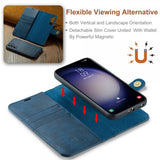 Dg.Ming Samsung Galaxy A16 Etui med Aftageligt Cover Blå