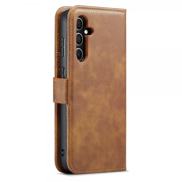 Dg.Ming Samsung Galaxy A16 Etui med Aftageligt Cover Brun