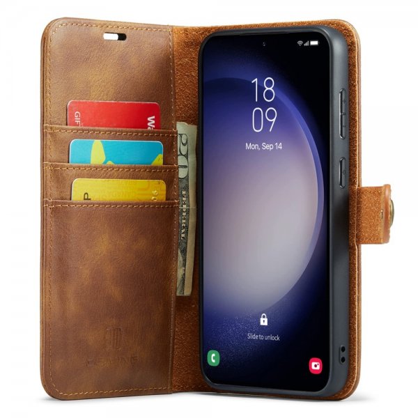 Dg.Ming Samsung Galaxy A16 Etui med Aftageligt Cover Brun