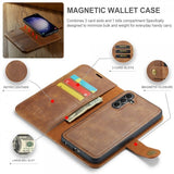 Dg.Ming Samsung Galaxy A16 Etui med Aftageligt Cover Brun