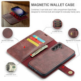 Dg.Ming Samsung Galaxy A16 Etui med Aftageligt Cover Rød