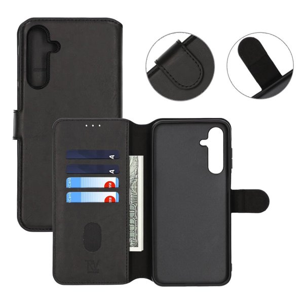 Rvelon Samsung Galaxy A16 Etui Magnetisk aftageligt Cover Sort
