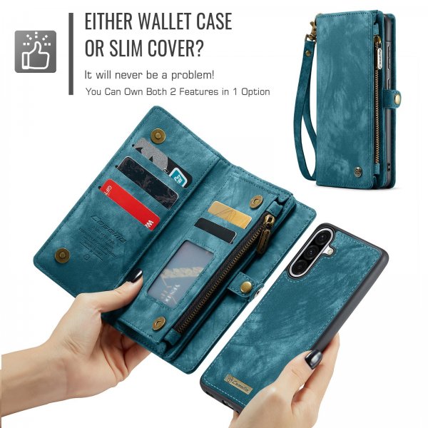 CaseMe Samsung Galaxy A17 Cover 008 Series Aftageligt Cover Blå