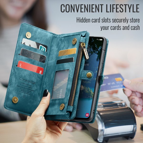 CaseMe Samsung Galaxy A17 Cover 008 Series Aftageligt Cover Blå