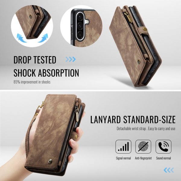 CaseMe Samsung Galaxy A17 Cover 008 Series Aftageligt Cover Brun