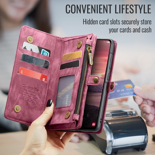 CaseMe Samsung Galaxy A17 Cover 008 Series Aftageligt Cover Rød