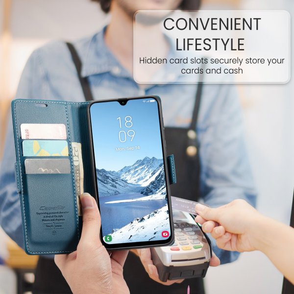 CaseMe Samsung Galaxy A17 Cover 023 Series Blå