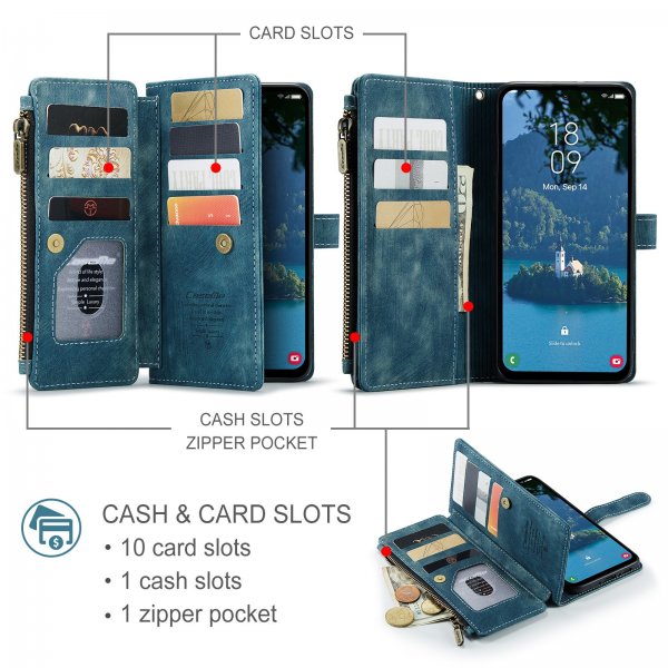 CaseMe Samsung Galaxy A17 Cover C30 Series Blå