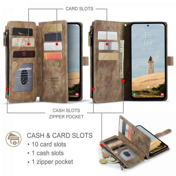 CaseMe Samsung Galaxy A17 Cover C30 Series Brun
