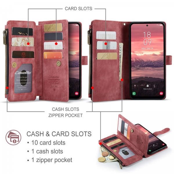 CaseMe Samsung Galaxy A17 Cover C30 Series Rød