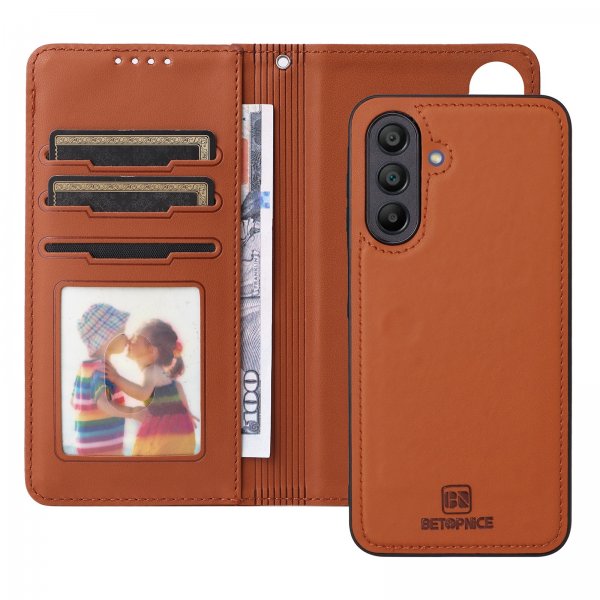 Betopnice Samsung Galaxy A17 Cover med Aftageligt Cover 005 Brun