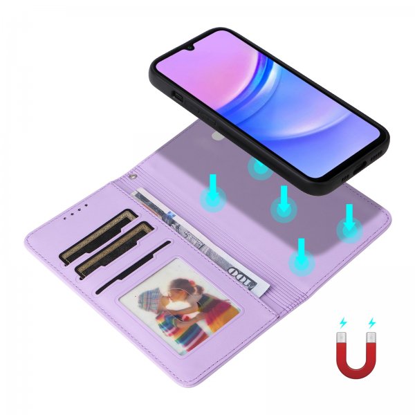 Betopnice Samsung Galaxy A17 Cover med Aftageligt Cover 005 Lilla