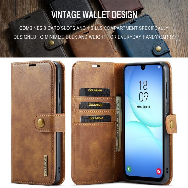 Dg.Ming Samsung Galaxy A17 Cover med Aftageligt Cover Brun