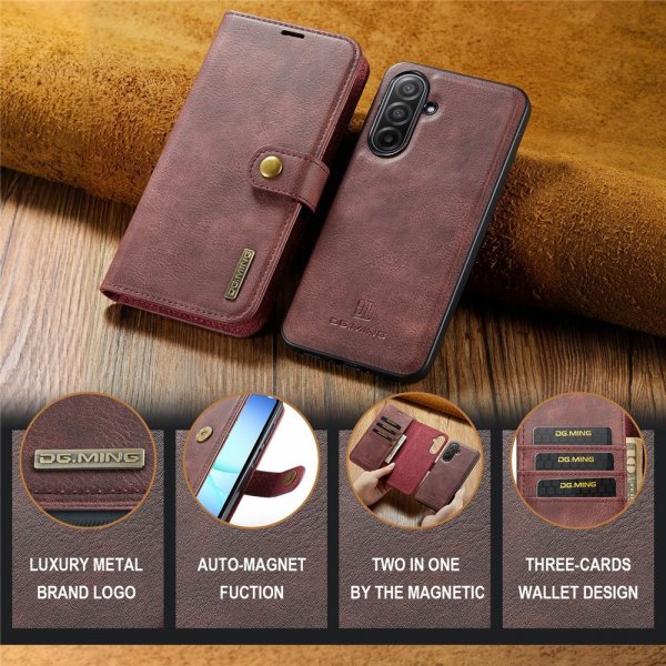 Dg.Ming Samsung Galaxy A17 Cover med Aftageligt Cover Rød