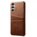 Samsung Galaxy A17 Cover med to Kortlommer Mørkebrun