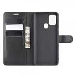 Samsung Galaxy A21s Etui Litchi Sort