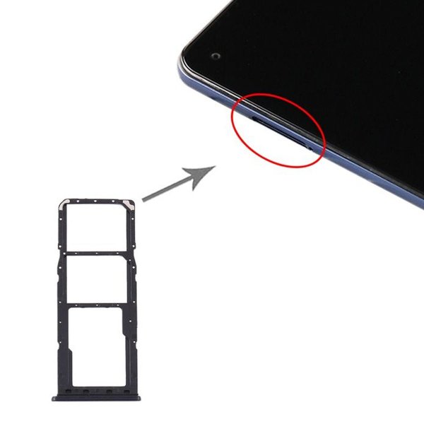 Samsung Galaxy A21s SIM-kortholder - Sort