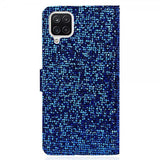 Samsung Galaxy A22 4G Cover Glitter Stribe Blå