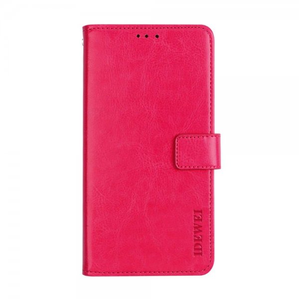 Samsung Galaxy A22 4G Cover Lædertekstur Magenta