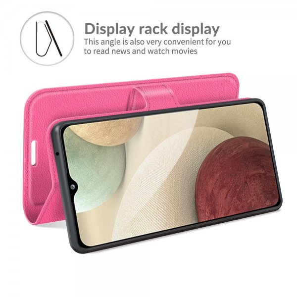 Samsung Galaxy A22 4G Cover Litchi Magenta