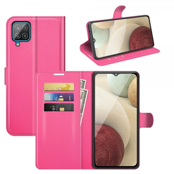 Samsung Galaxy A22 4G Cover Litchi Magenta