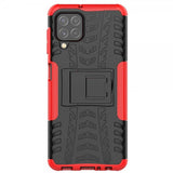 Samsung Galaxy A22 4G Cover Dækmønster Stativfunktion Rød