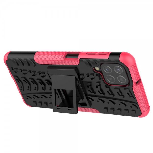 Samsung Galaxy A22 4G Cover Dækmønster Stativfunktion Rosa