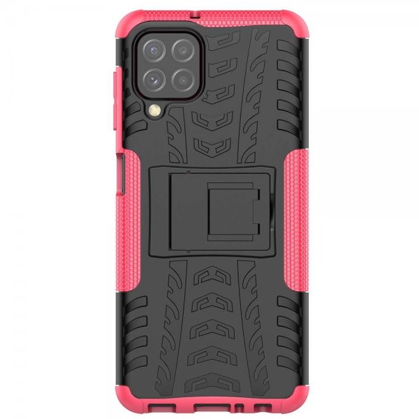 Samsung Galaxy A22 4G Cover Dækmønster Stativfunktion Rosa