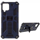 Samsung Galaxy A22 4G Cover med metalplade, stativfunktion, blå
