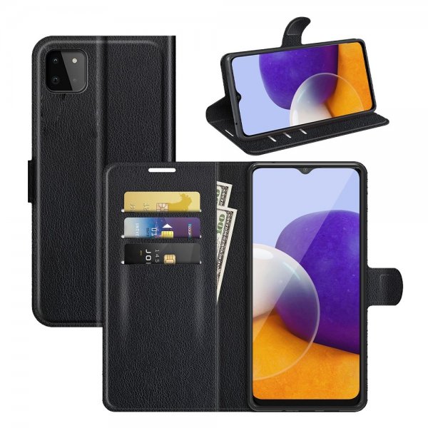 Samsung Galaxy A22 5G Cover Litchi Sort