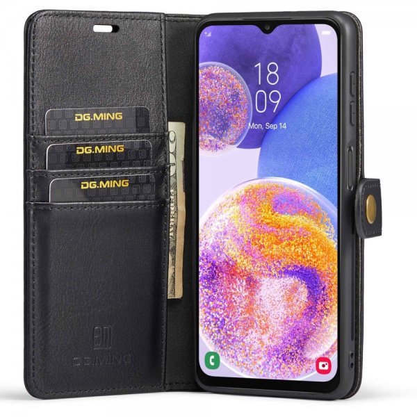 Dg.Ming Samsung Galaxy A23 5G Etui med Aftageligt Cover Sort