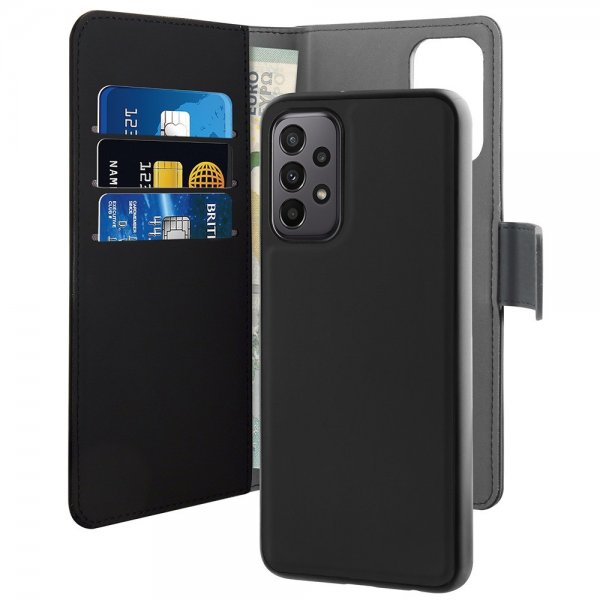 Puro Samsung Galaxy A23 5G Etui Wallet Detachable 2 i 1 Sort