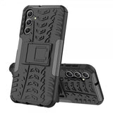 Samsung Galaxy A24 Cover Dækmønster Stativfunktion Sort