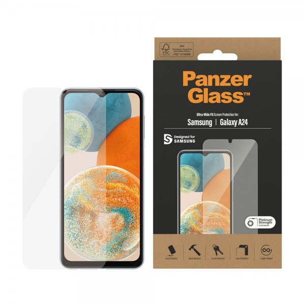 PanzerGlass Samsung Galaxy A24 Skærmbeskyttelse Ultra-Wide Fit