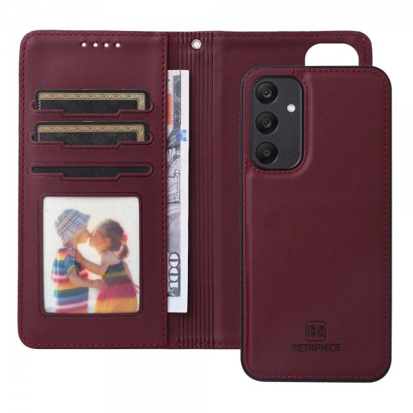 Betopnice Samsung Galaxy A25 Cover med Aftageligt Cover 005 Rød