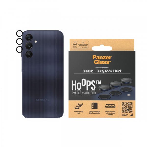 PanzerGlass Samsung Galaxy A25 Kamerabeskyttelse Hoops Sort