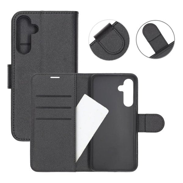 Samsung Galaxy A25 Cover med Stativ Sort