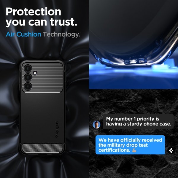 Spigen Samsung Galaxy A25 Cover Rugged Armor Mat Sort