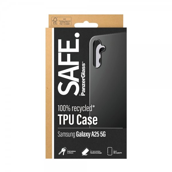 SAFE by PanzerGlass Samsung Galaxy A25 Cover Soft TPU Case Sort