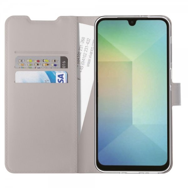 Vivanco Samsung Galaxy A26 Classic Wallet Cover Greige