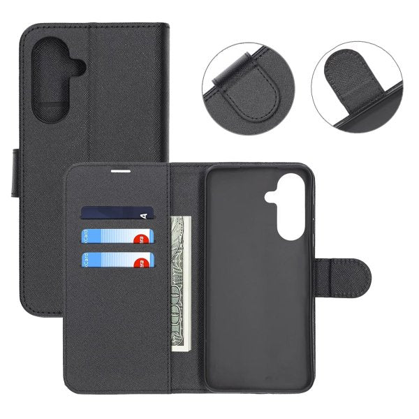 Samsung Galaxy A26 Cover med Stativ Sort