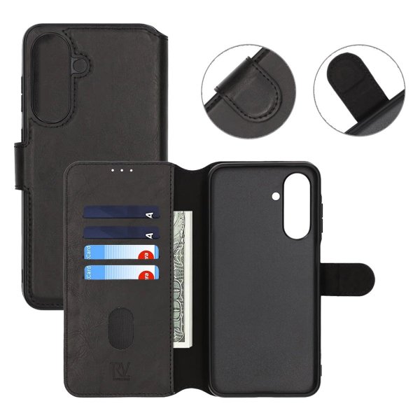 Rvelon Samsung Galaxy A26 Etui 4 Kortfag Sort
