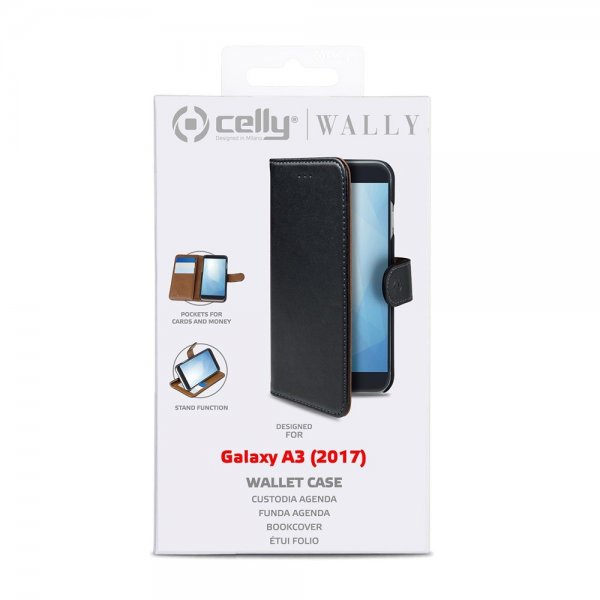 Celly Samsung Galaxy A3 2017 Cover Wally Wallet Case Sort